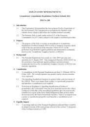 Explanatory Memorandum to the Groundwater (Amendment) Regulations (Northern Ireland) 2014. SR 2014/208