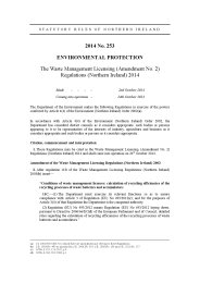 Waste Management Licensing (Amendment No. 2) Regulations (Northern Ireland) 2014