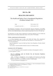 Health and Safety (Fees) (Amendment) Regulations (Northern Ireland) 2014