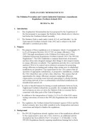 Explanatory Memorandum to the Pollution Prevention and Control (Industrial Emissions) (Amendment) Regulations (Northern Ireland) 2014. SR 2014/304
