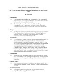 Explanatory Memorandum to the Waste (Fees and Charges) (Amendment) Regulations (Northern Ireland) 2015. SR 2015/21