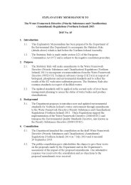 Explanatory Memorandum to the Water Framework Directive (Priority Substances and Classification) (Amendment) Regulations (Northern Ireland) 2015. SR 2015/45