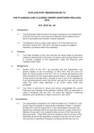 Explanatory Memorandum to the Planning (Use Classes) Order (Northern Ireland) 2015. SR 2015/40