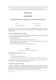 Planning General Regulations (Northern Ireland) 2015