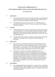 Explanatory Memorandum to the Planning General Regulations (Northern Ireland) 2015. SR 2015/39