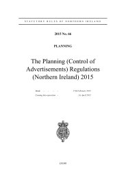 Planning (Control of Advertisements) Regulations (Northern Ireland) 2015