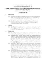 Explanatory Memorandum to the Planning (Control of Advertisements) Regulations (Northern Ireland) 2015. SR 2015/66