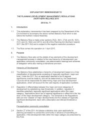 Explanatory Memorandum to the Planning (Development Management) Regulations (Northern Ireland) 2015. SR 2015/71