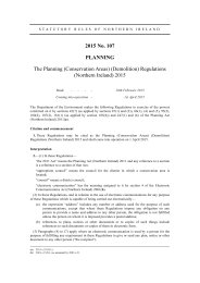 Planning (Conservation Areas) (Demolition) Regulations (Northern Ireland) 2015