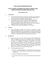 Explanatory Memorandum to the Planning (Conservation Areas) (Demolition) Regulations (Northern Ireland) 2015. SR 2015/107