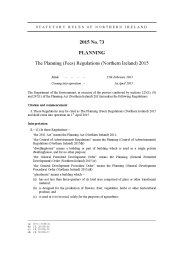 Planning (Fees) Regulations (Northern Ireland) 2015 (Including correction slip issued March 2015)