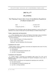 Planning (Conservation Areas) (Consultation) Regulations (Northern Ireland) 2015