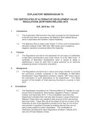 Explanatory Memorandum to the Certificates of Alternative Development Value Regulations (Northern Ireland) 2015. SR 2015/174