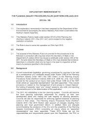 Explanatory Memorandum to the Planning (Inquiry Procedure) Rules (Northern Ireland) 2015. SR 2015/189