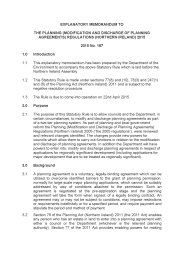 Explanatory Memorandum to the Planning (Modification and Discharge of Planning Agreements) Regulations (Northern Ireland) 2015. SR 2015/187