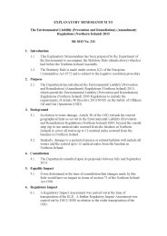 Explanatory Memorandum to the Environmental Liability (Prevention and Remediation) (Amendment) Regulations (Northern Ireland) 2015. SR 2015/231