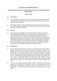 Explanatory Memorandum to the Planning (Amount of Fixed Penalty) Regulations (Northern Ireland) 2015. SR 2015/280