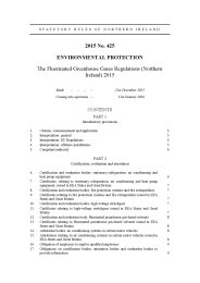 Fluorinated Greenhouse Gases Regulations (Northern Ireland) 2015