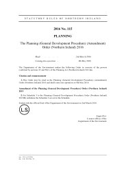 Planning (General Development Procedure) (Amendment) Order (Northern Ireland) 2016