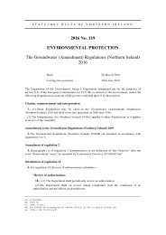 Groundwater (Amendment) Regulations (Northern Ireland) 2016
