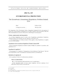 Groundwater (Amendment) Regulations (Northern Ireland) 2016