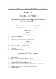Construction (Design and Management) Regulations (Northern Ireland) 2016