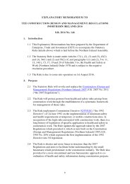 Explanatory Memorandum to the Construction (Design and Management) Regulations (Northern Ireland) 2016. SR 2016/146