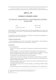 Domestic Energy Efficiency Grants Regulations (Northern Ireland) 2009