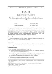 Building (Amendment) Regulations (Northern Ireland) 2016