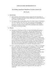 Explanatory Memorandum to the Building (Amendment) Regulations (Northern Ireland) 2016. SR 2016/412