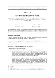 Air Quality Standards (Amendment) Regulations (Northern Ireland) 2017