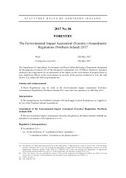 Environmental Impact Assessment (Forestry) (Amendment) Regulations (Northern Ireland) 2017