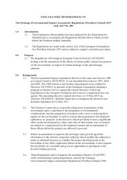 Explanatory Memorandum to the Drainage (Environmental Impact Assessment) Regulations (Northern Ireland) 2017. SR 2017/88