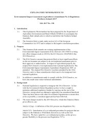 Explanatory Memorandum to the Environmental Impact Assessment (Agriculture) (Amendment No.2) Regulations (Northern Ireland) 2017. SR 2017/198