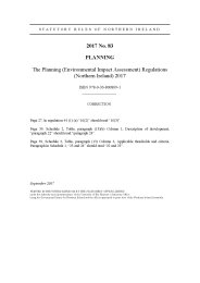 Planning (Environmental Impact Assessment) Regulations (Northern Ireland) 2017 (Includes correction slips issued June 2017 and September 2017)