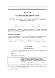 Waste Management Licensing (Amendment) Regulations (Northern Ireland) 2017