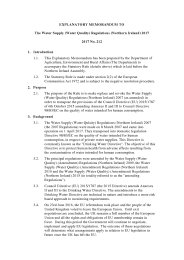 Explanatory Memorandum to the Water Supply (Water Quality) Regulations (Northern Ireland) 2017. SR 2017/212