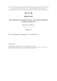 Drainage (Environmental Impact Assessment) Regulations (Northern Ireland) 2017 (Includes correction slip issued November 2017)