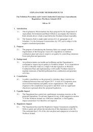 Explanatory Memorandum to the Pollution Prevention and Control (Industrial Emissions) (Amendment) Regulations (Northern Ireland) 2018. SR 2018/33