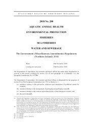 Environment (Miscellaneous Amendments) Regulations (Northern Ireland) 2018