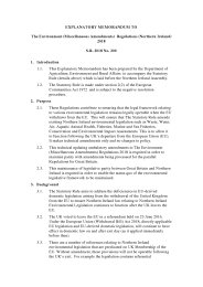 Explanatory Memorandum to the Environment (Miscellaneous Amendments) Regulations (Northern Ireland) 2018. SR 2018/200