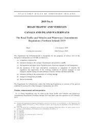 Road Traffic and Vehicles and Waterways (Amendment) Regulations (Northern Ireland) 2019