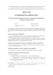 Fluorinated Greenhouse Gases (Amendment) Regulations (Northern Ireland) 2018