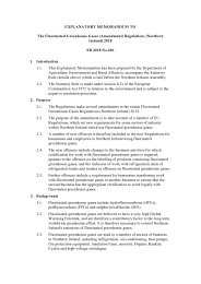 Explanatory Memorandum to the Fluorinated Greenhouse Gases (Amendment) Regulations (Northern Ireland) 2018. SR 2018/206
