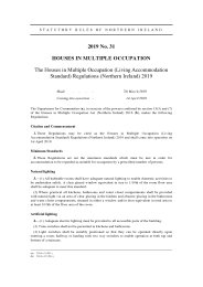 Houses in Multiple Occupation (Living Accommodation Standard) Regulations (Northern Ireland) 2019