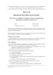 Houses in Multiple Occupation (Notice of Application) Regulations (Northern Ireland) 2019