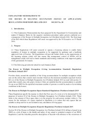 Explanatory Memorandum to the Houses in Multiple Occupation (Notice of Application) Regulations (Northern Ireland) 2019. SR 2019/38