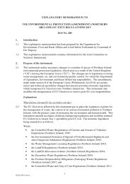 Explanatory Memorandum to the Environmental Protection (Amendment) (Northern Ireland) (EU Exit) Regulations 2019. SI 2019/289