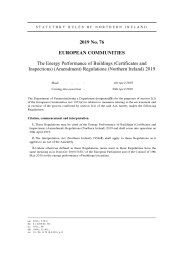 Energy Performance of Buildings (Certificates and Inspections) (Amendment) Regulations (Northern Ireland) 2019