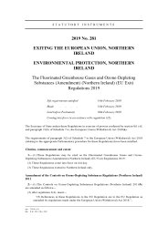 Fluorinated Greenhouse Gases and Ozone-Depleting Substances (Amendment) (Northern Ireland) (EU Exit) Regulations 2019